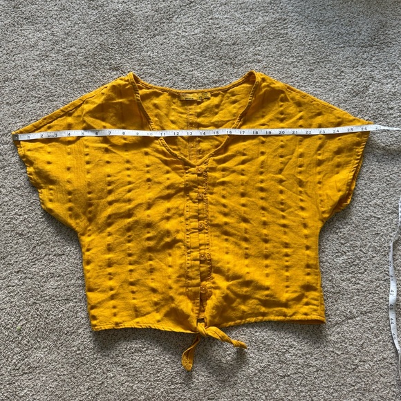 Prana Mustard Cropped Top Organic Cotton XS - Picture 7 of 7